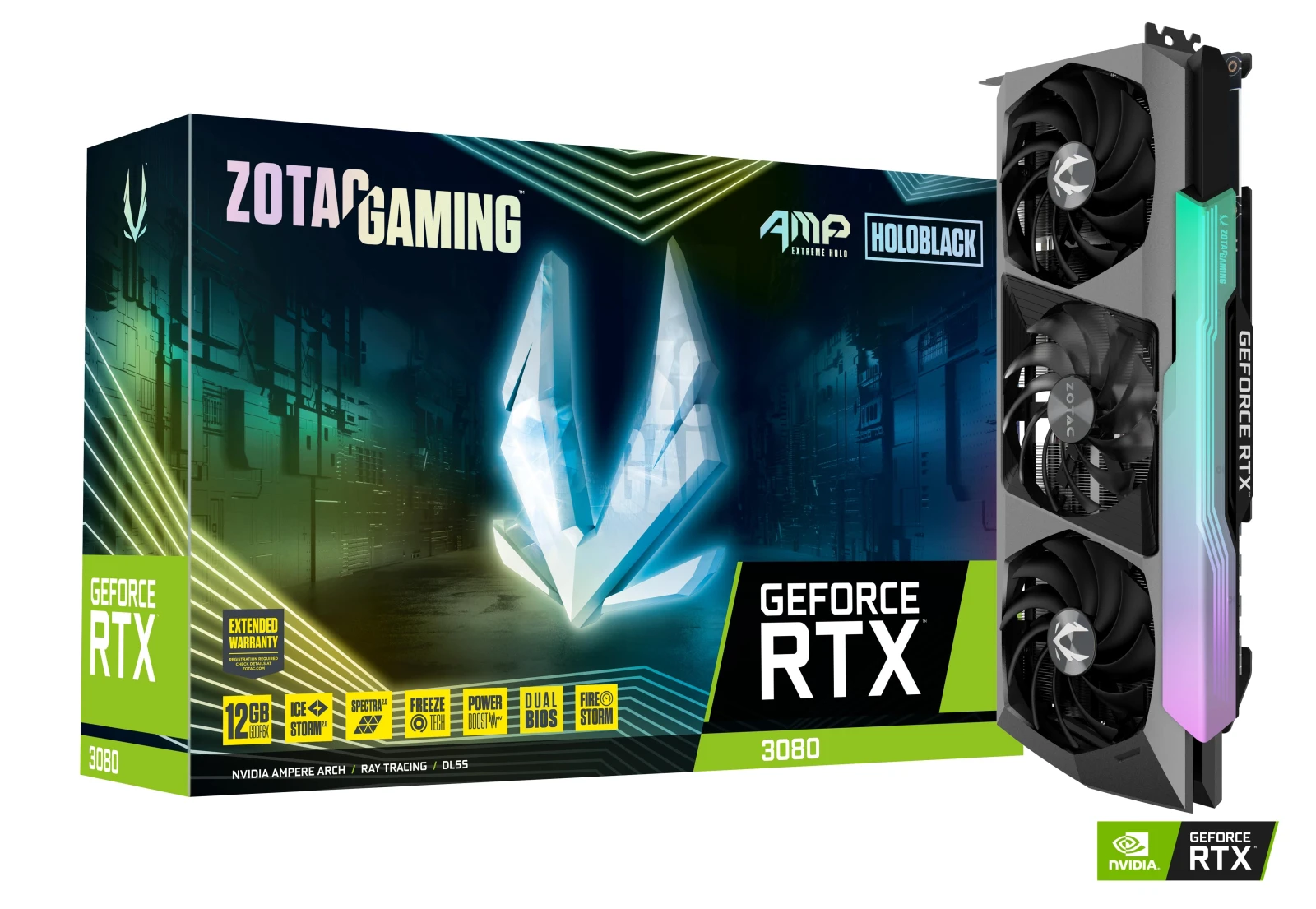 Zotac Gaming Geforce RTX 3080 Amp Extreme Holo Lhr 12gb